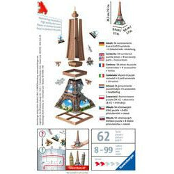 Ravensburger | 3D Puzzle | Mini Tour Eiffel | 54 pieces