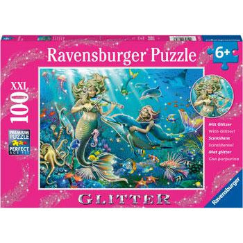 Ravensburger Puzzle 100pc Glitter Underwater Beauties