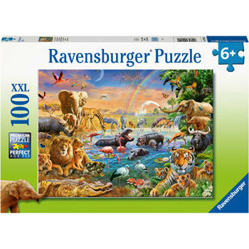 Ravensburger Puzzle  | 100pc | Savannah Jungle Waterhole