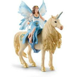Schleich | Bayala | Fairy Eyela riding on Golden Unicorn