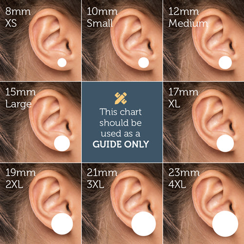 Earrings | Studs | Science Beaker Natural - XL