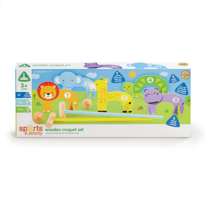 Wooden | Outdoor Game | Croquet Set